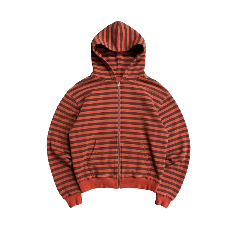 RED STRIPED HOODIE sold by Ransom