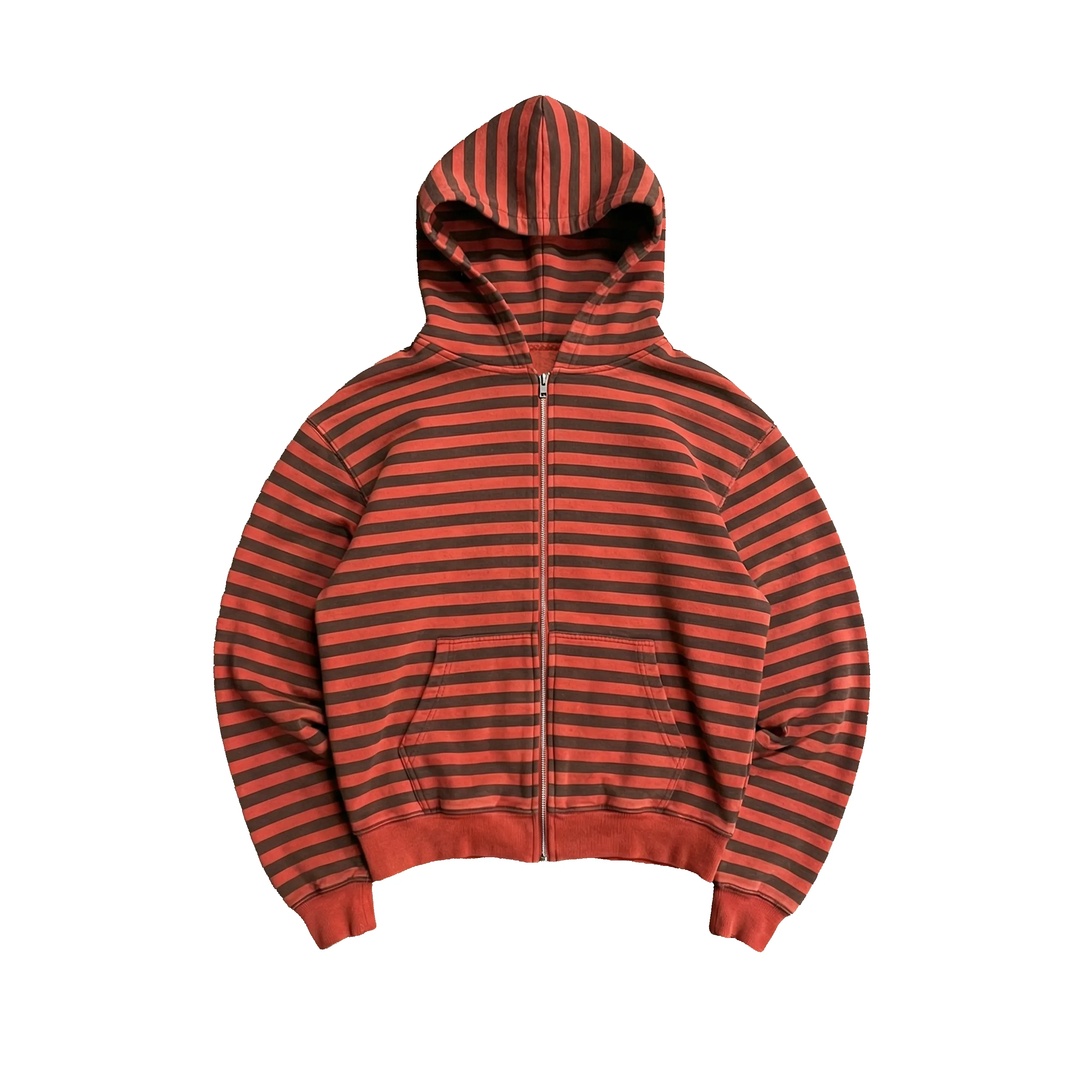 RED STRIPED HOODIE sold by Ransom