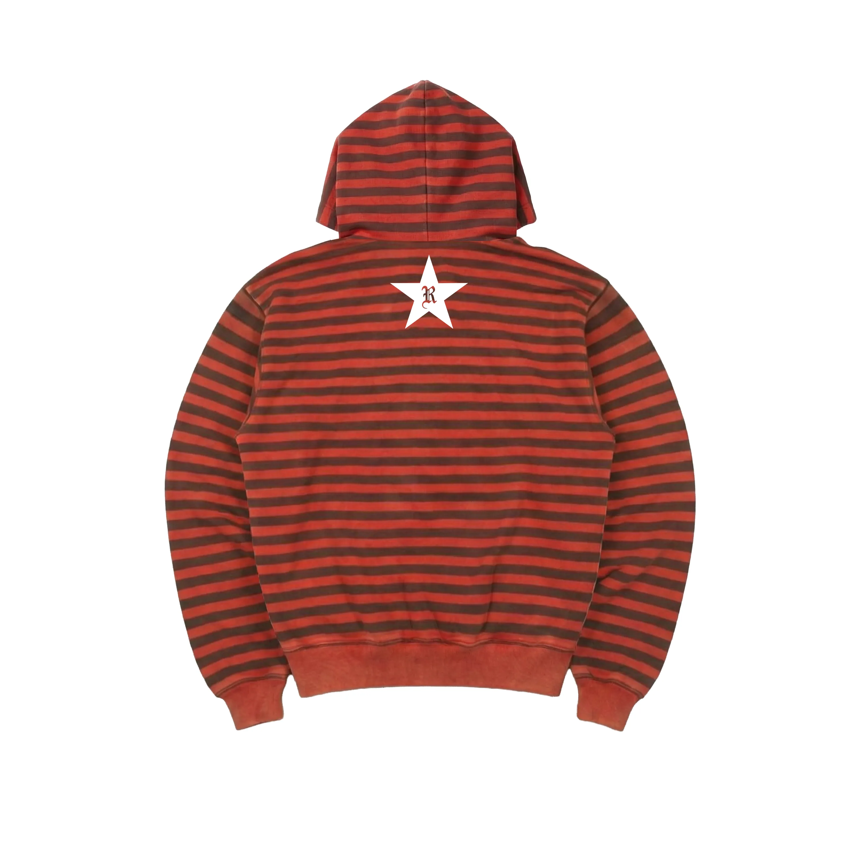 RED STRIPED HOODIE sold by Ransom product image thumbnail 2