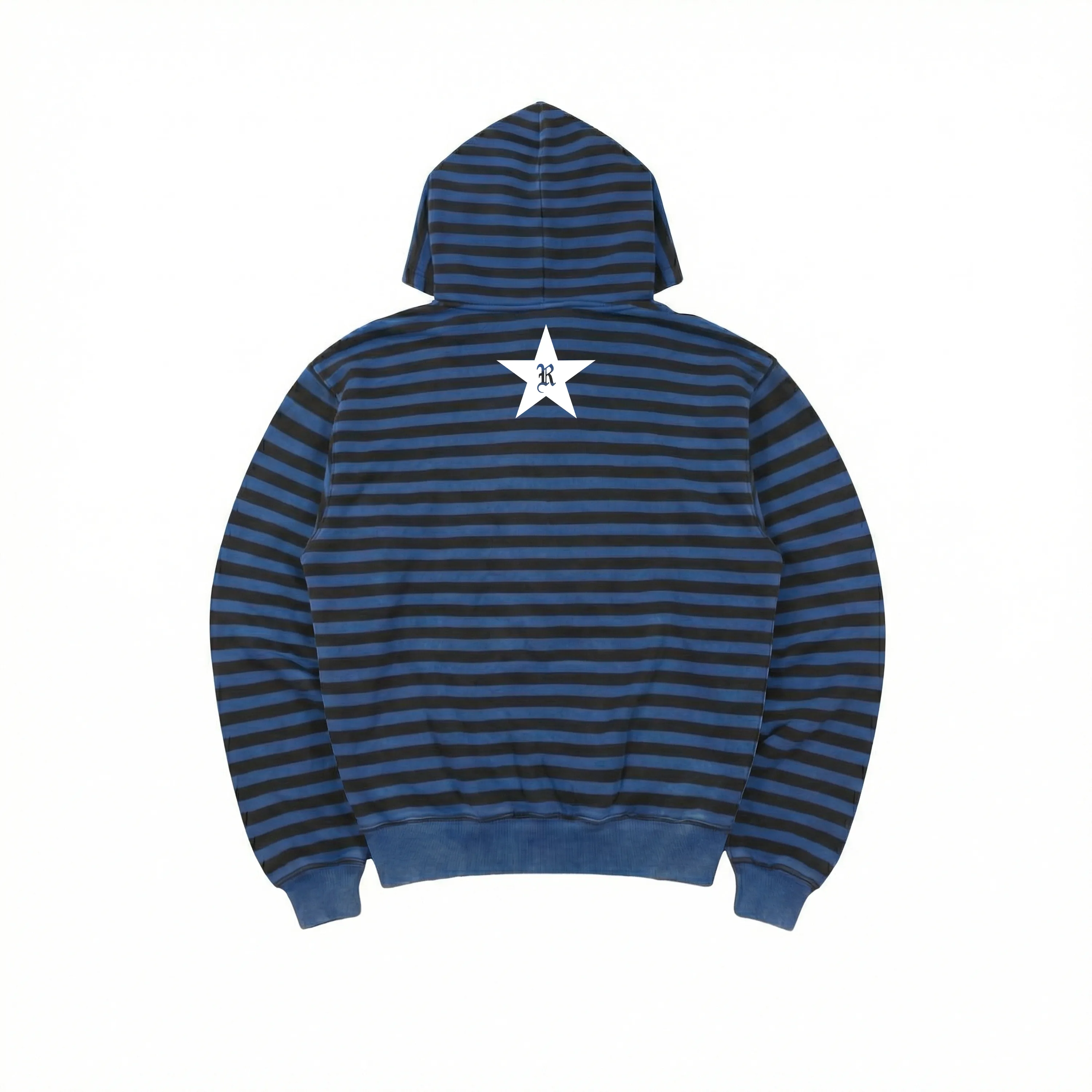 BLUE STRIPED HOODIE sold by Ransom product image thumbnail 2