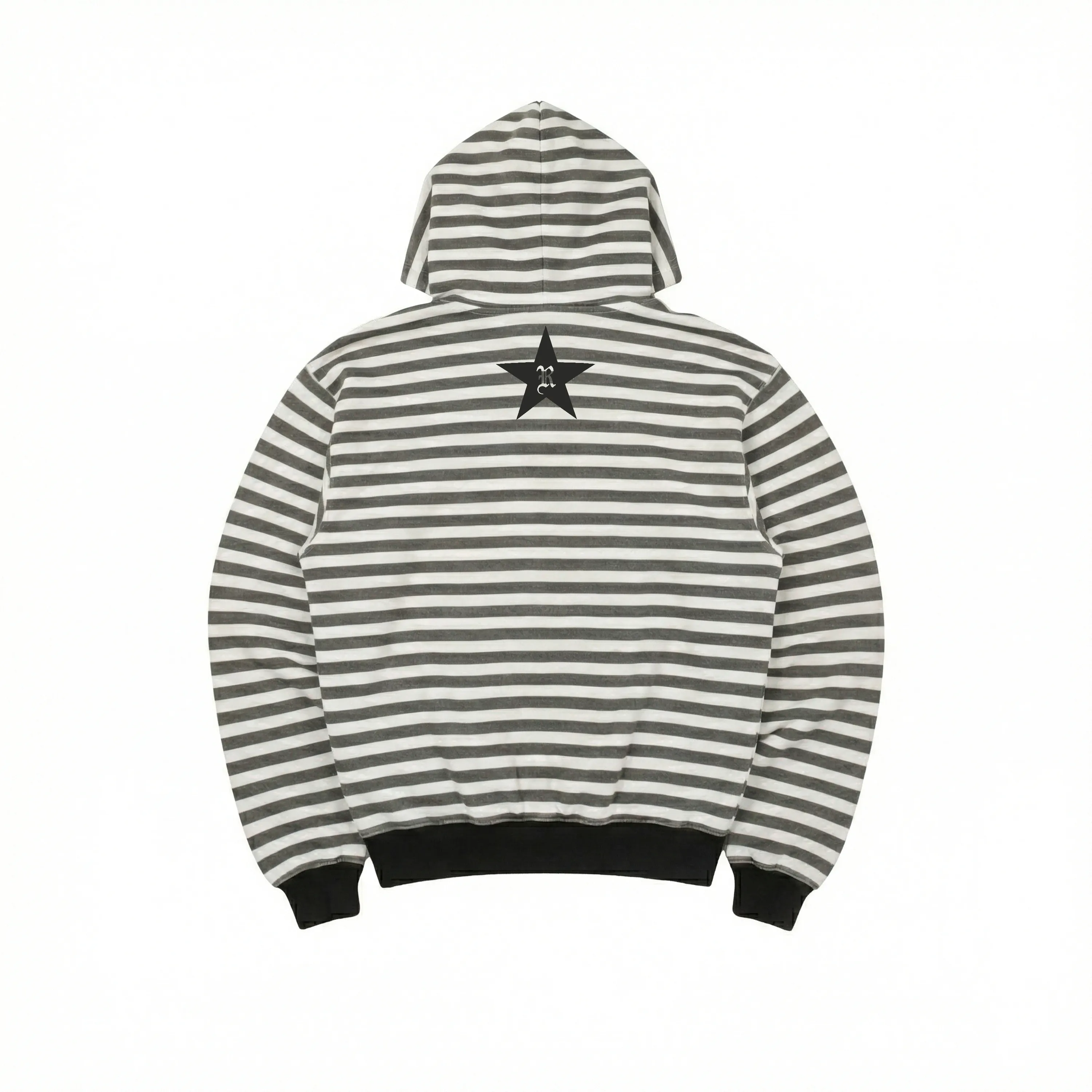 WHITE STRIPED HOODIE sold by Ransom product image thumbnail 2
