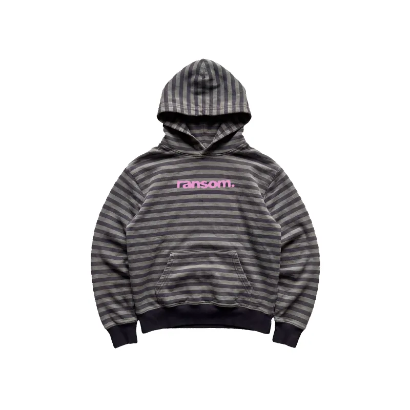 LOGO STRIPED HOODIE sold by Ransom