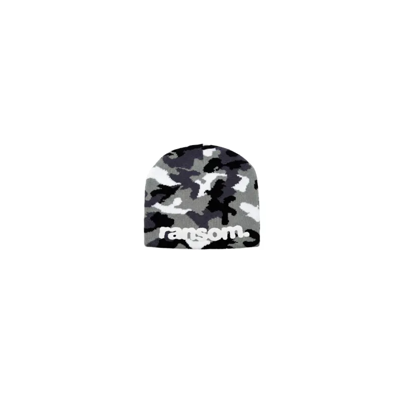 GREY CAMO BEANIE made by Ransom