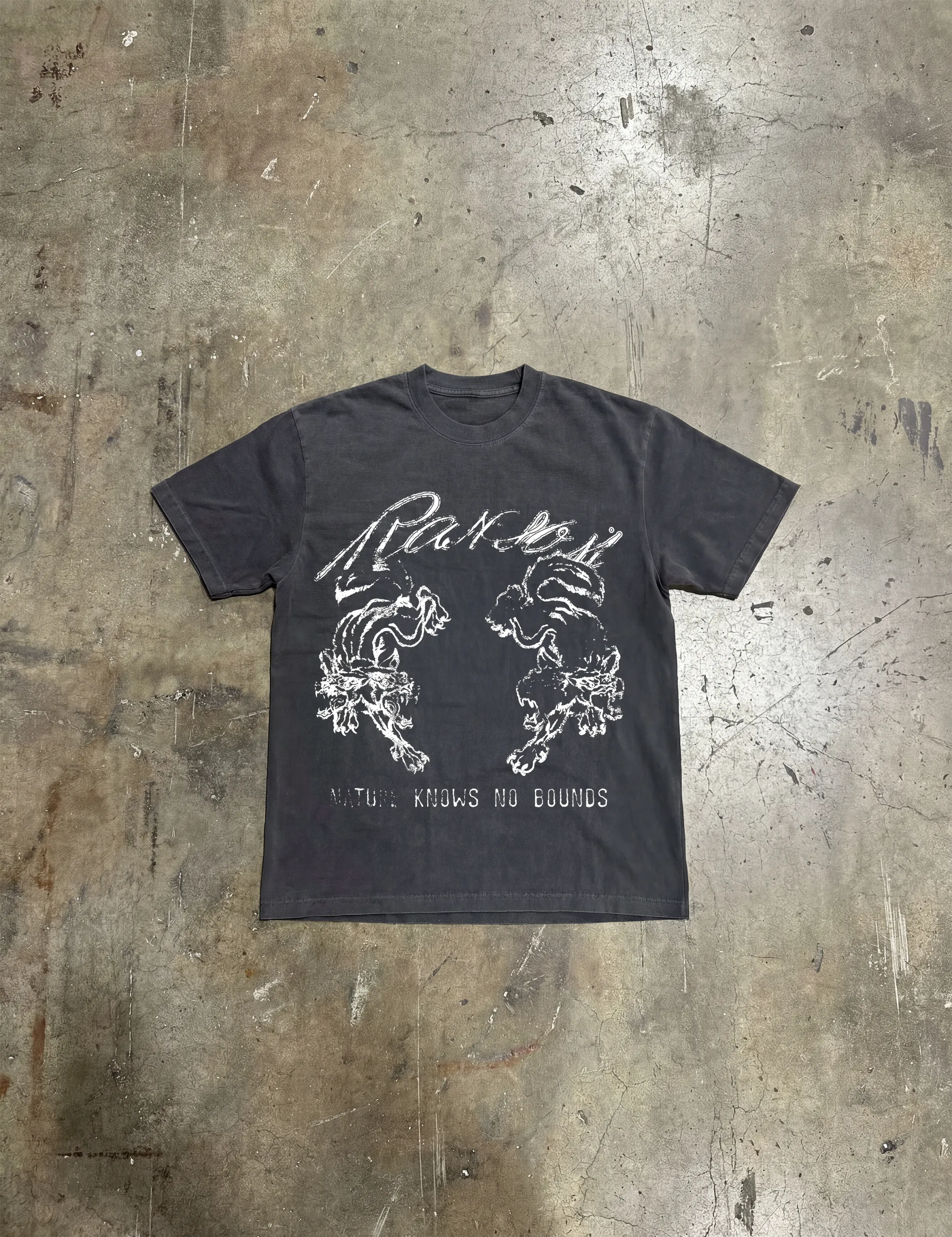 TWO HEADED TEE (GREY) sold by Ransom product image thumbnail 2