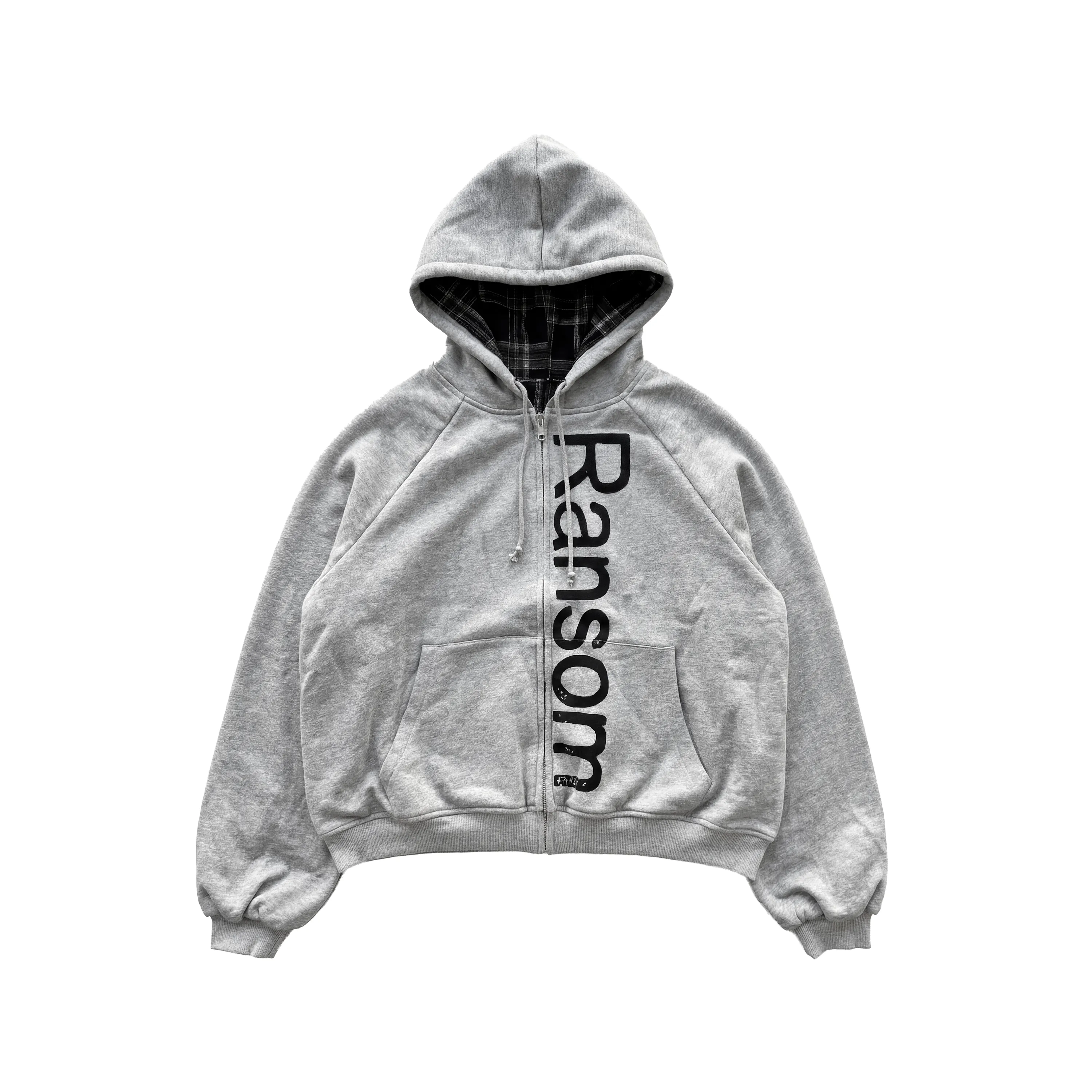 FLANNEL HOODIE sold by Ransom product image thumbnail 2
