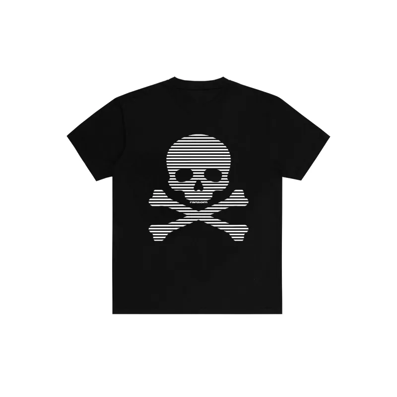 SKULL N BONES TEE (BLACK) made by Ransom