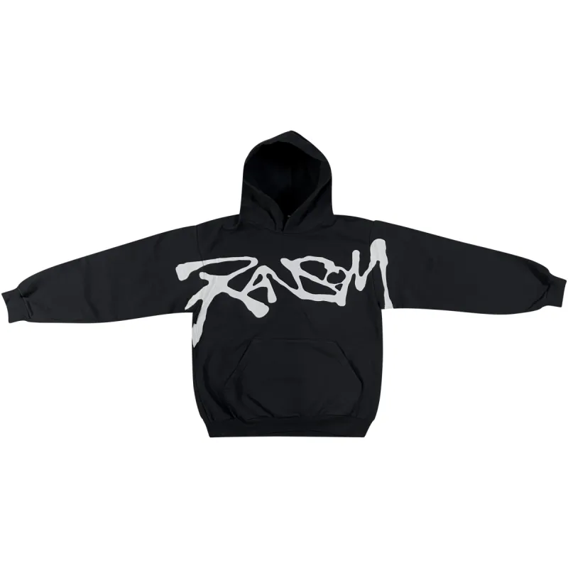 PUFF LOGO HOODIE (BLACK) sold by Ransom