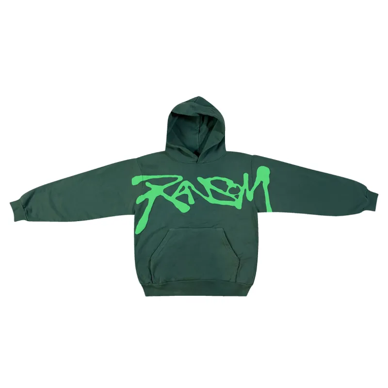 LOGO HOODIE (GREEN) sold by Ransom
