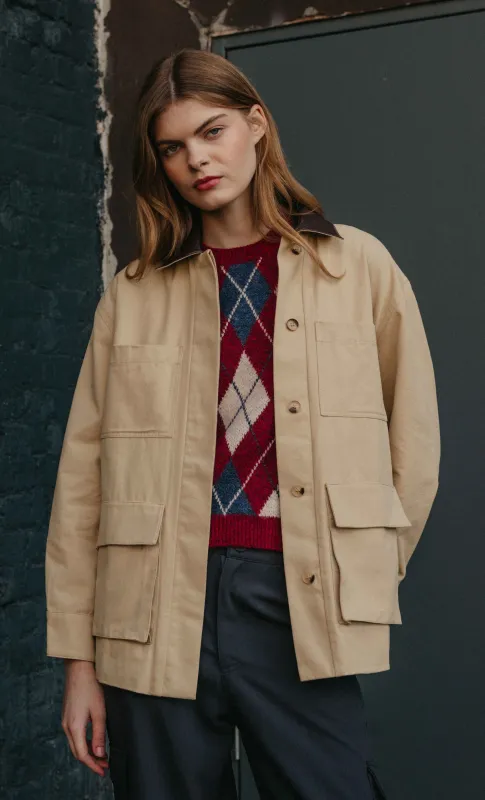Beige Barn Jacket made by Another Girl