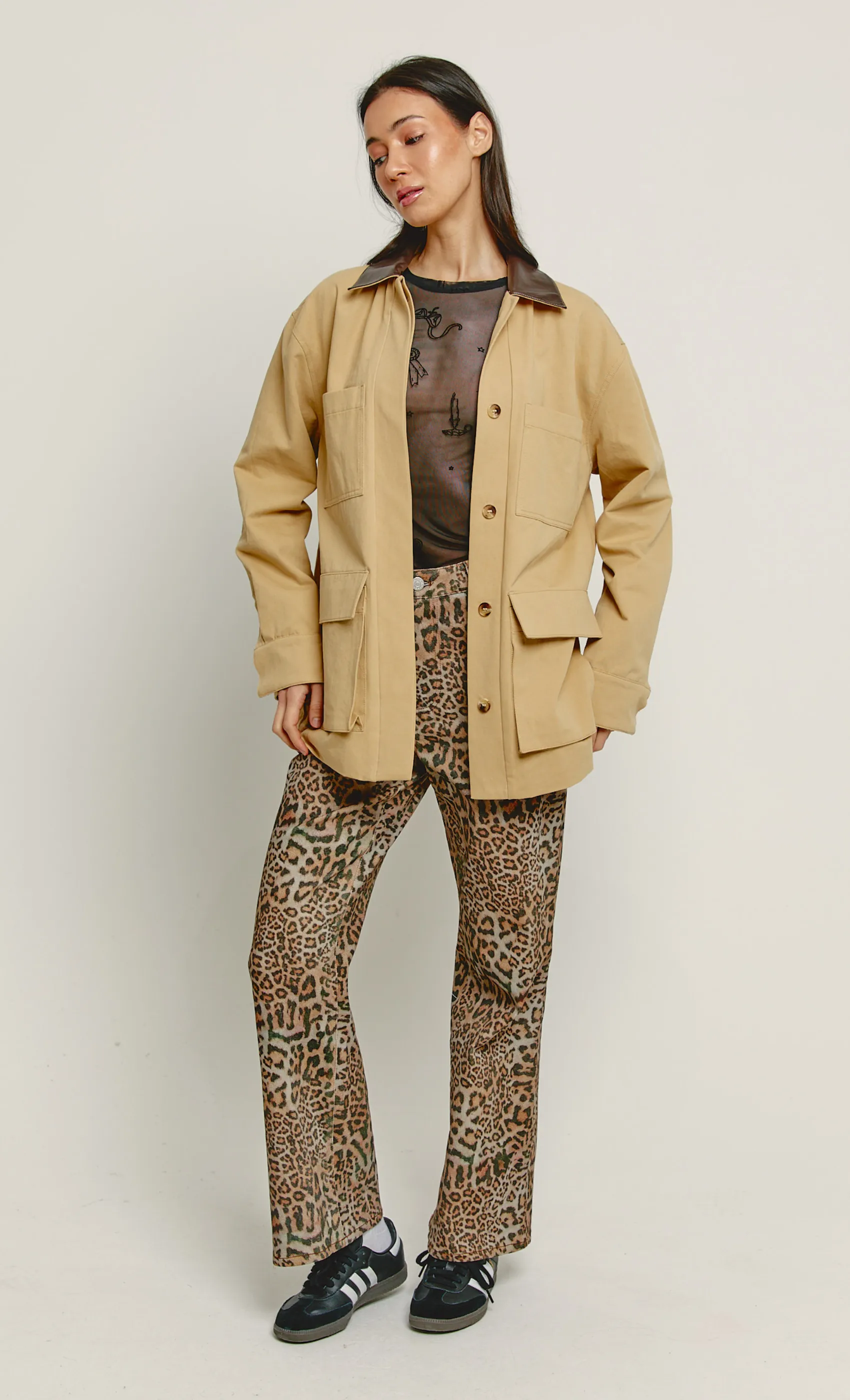 Beige Barn Jacket sold by Rare London product image thumbnail 3