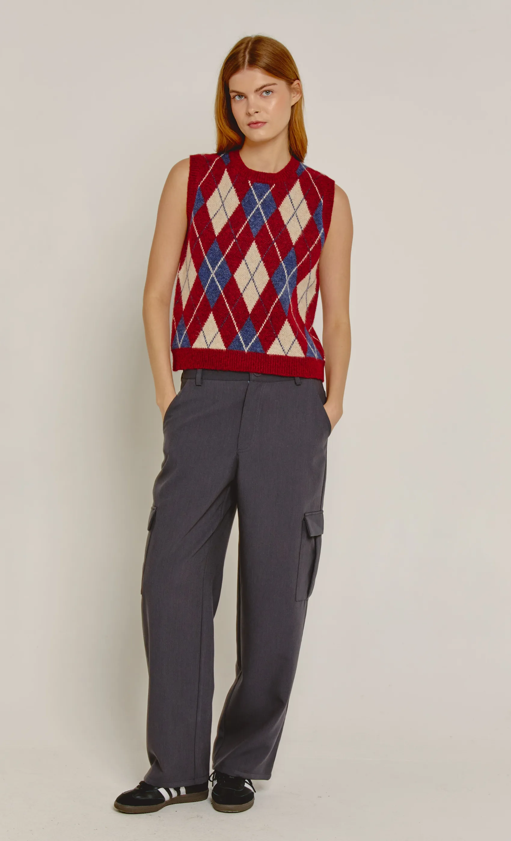 Charcoal Tailored Cargo Trousers sold by Rare London