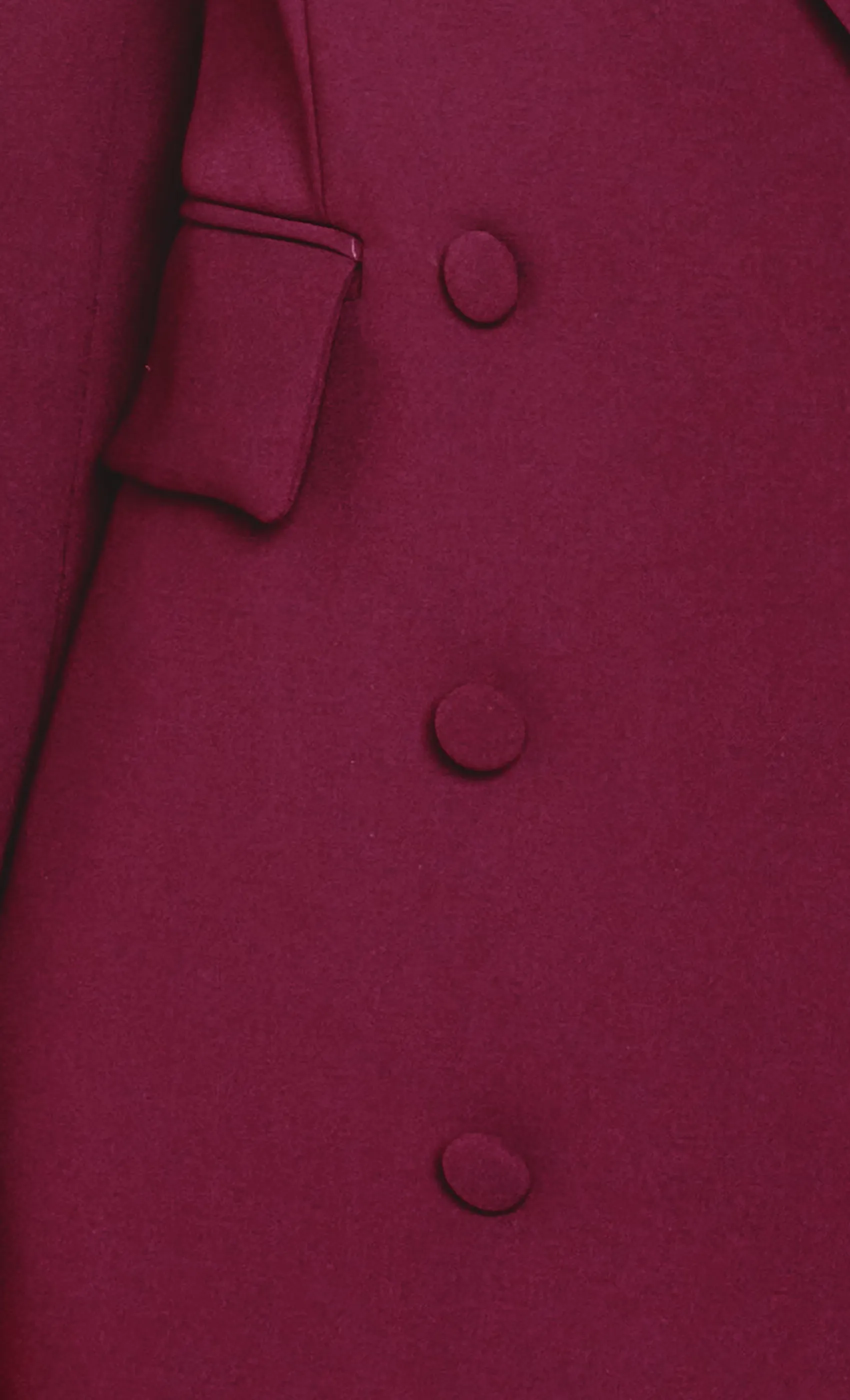 Plum Double Breasted Blazer Mini Dress sold by Rare London product image thumbnail 4