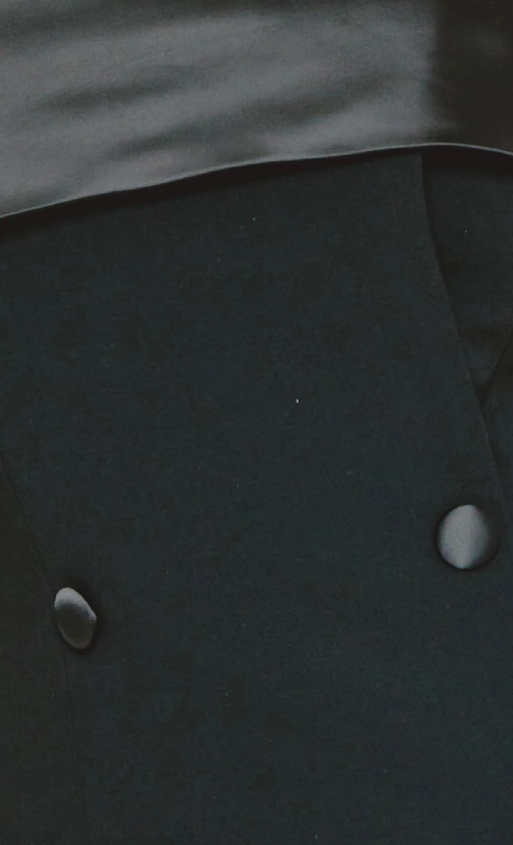 Black Tailored Satin Contrast Mini Dress sold by Rare London product image thumbnail 4