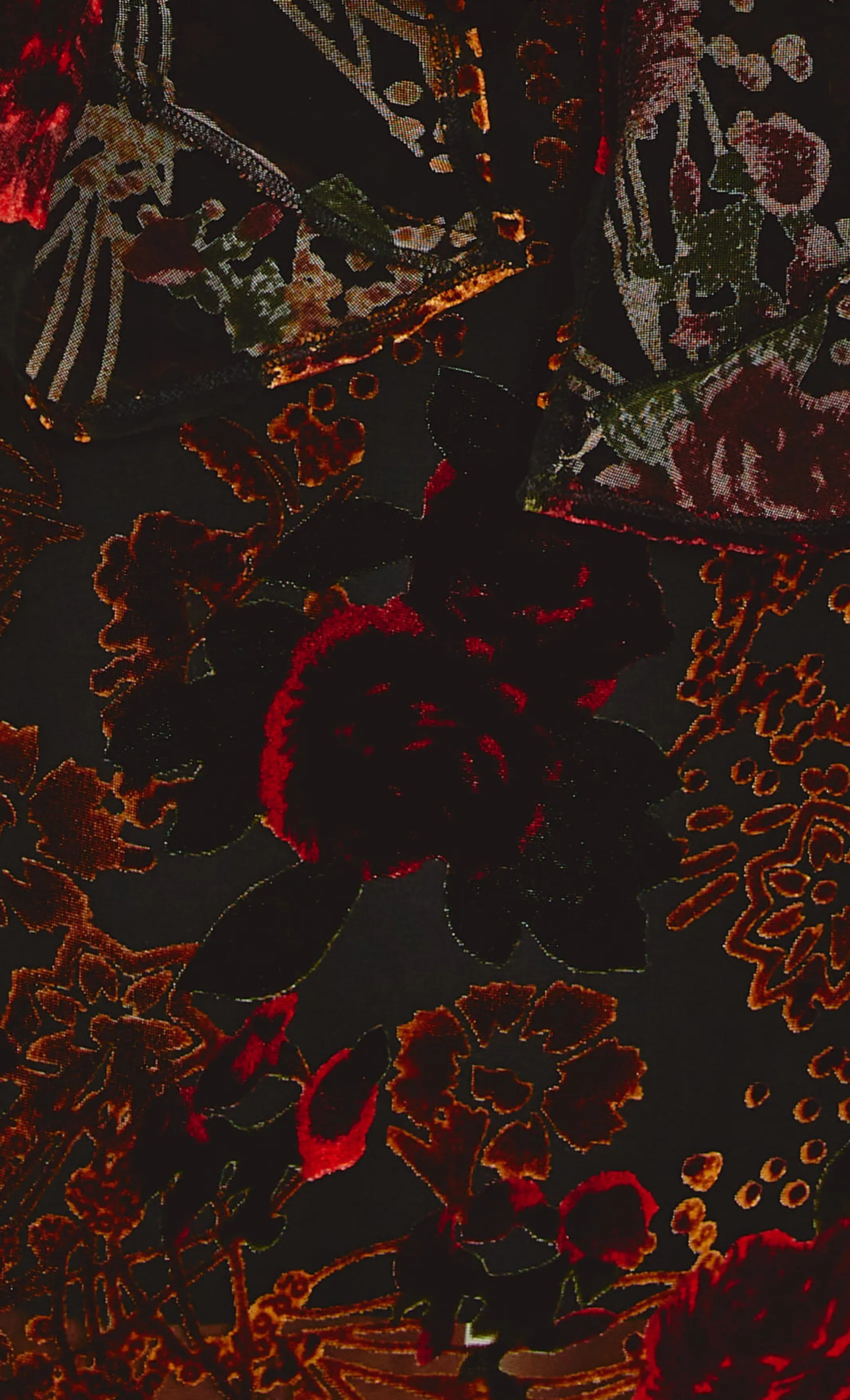 Brown Burnout Shift Mini Dress sold by Rare London product image thumbnail 4