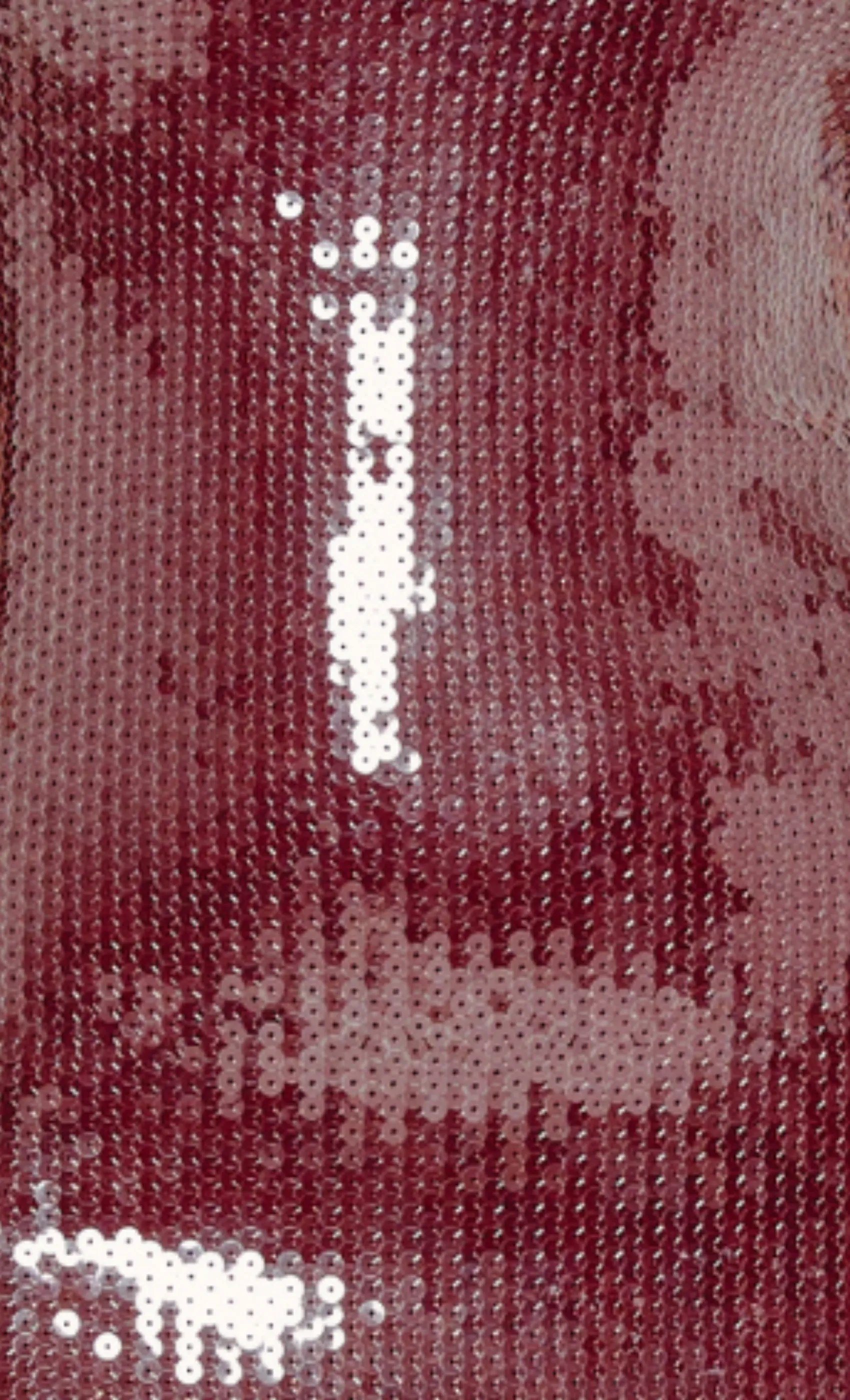 Wine Sequin Bandeau Maxi Dress sold by Rare London product image thumbnail 4