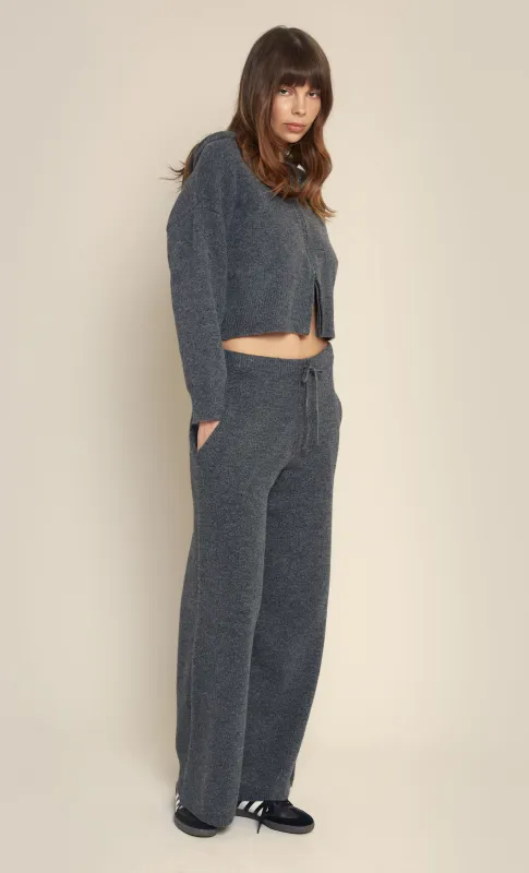 Grey 2 Way Zip Relaxed Hoodie sold by Rare London