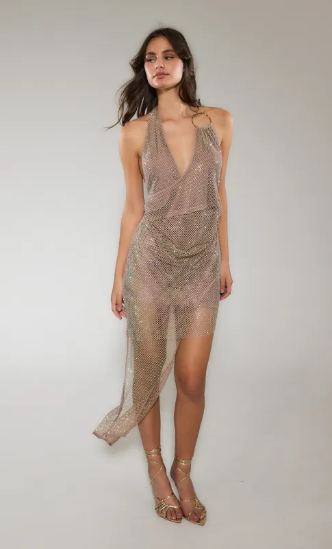 Mocha Diamante Ring Detail Mini sold by Rare London