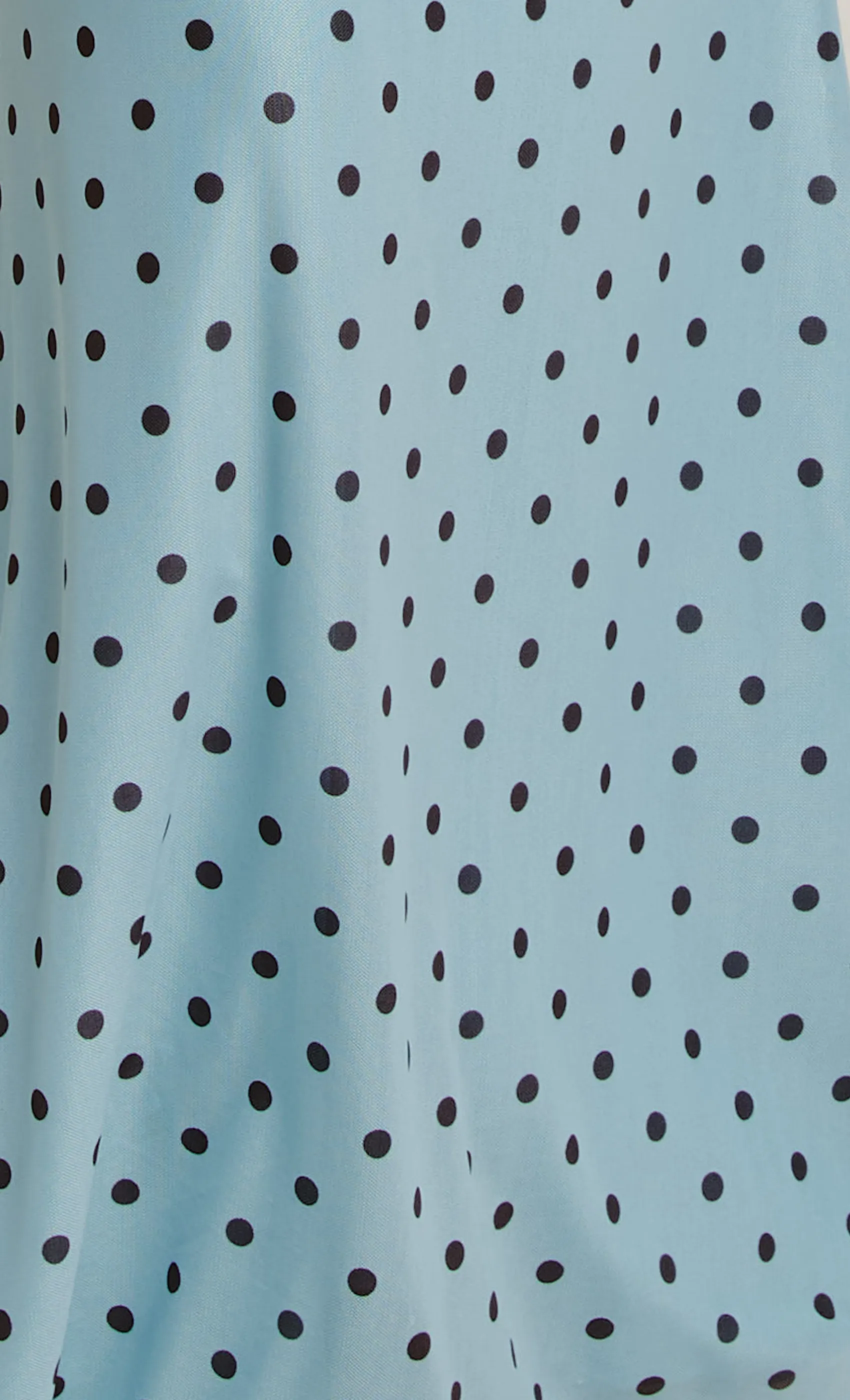 Blue & Brown Polka Dot Mesh Top sold by Rare London product image thumbnail 5