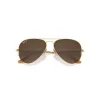 Ray-Ban Aviator Gradient Sunglasses Gold Frame Brown Lenses Polarized 58-14 sold by Ray-Ban