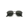 Ray-Ban Hexagonal Flat Lenses Sunglasses Black Frame Green Lenses Polarized 51-21 sold by Ray-Ban
