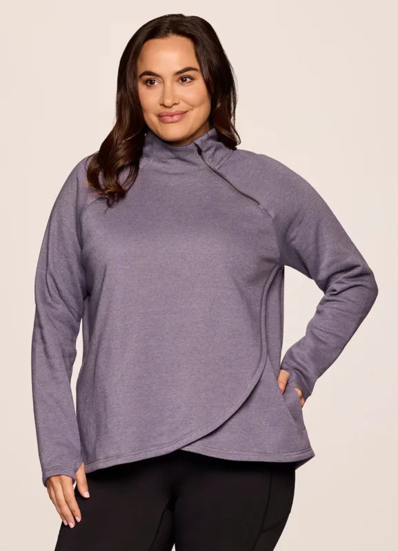 Plus Prime Ready To Roll Fleece Zip Mock Neck Pullover made by RBX