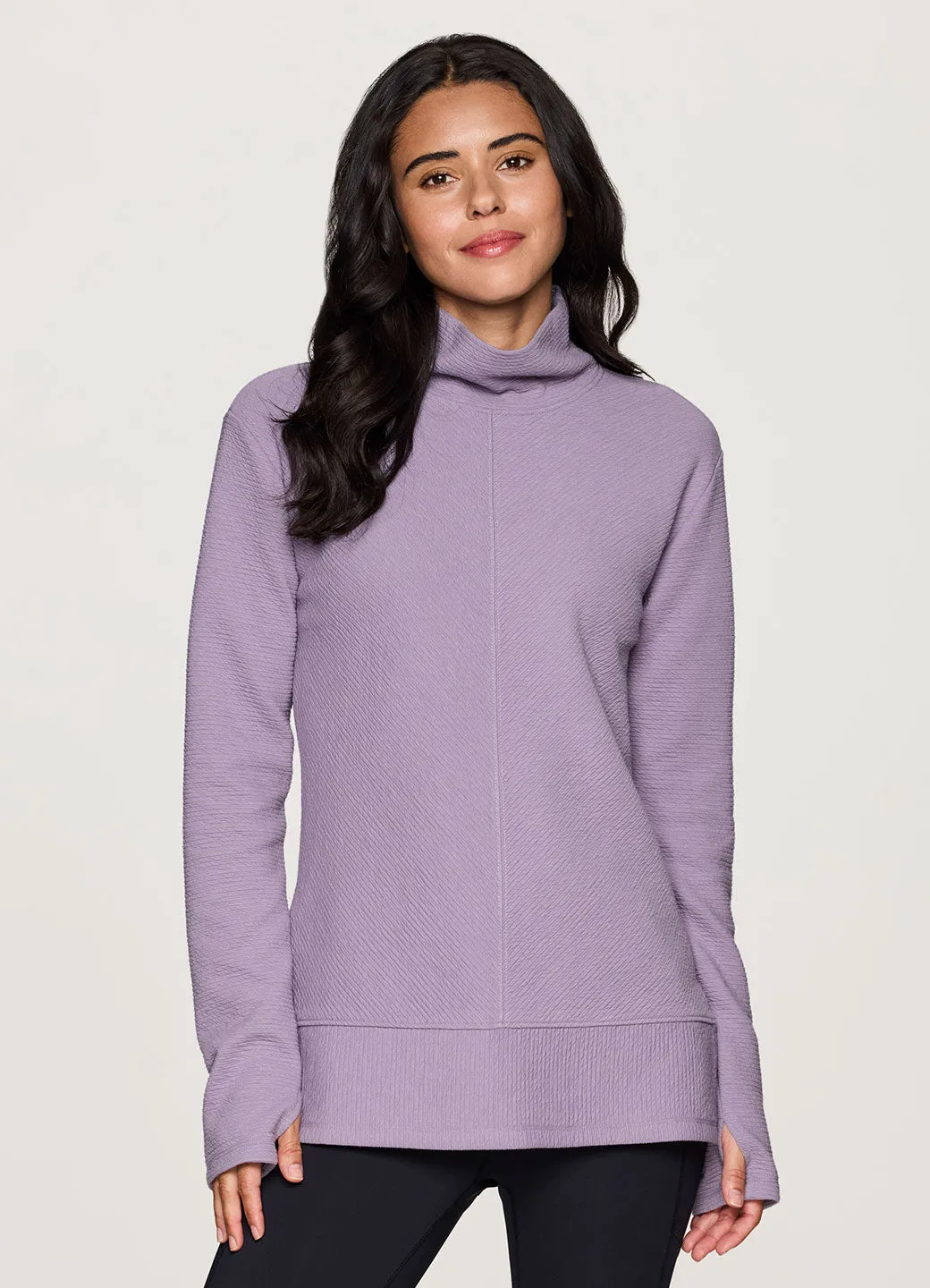 Studio Jacquard Mock Neck Pullover sold by RBX