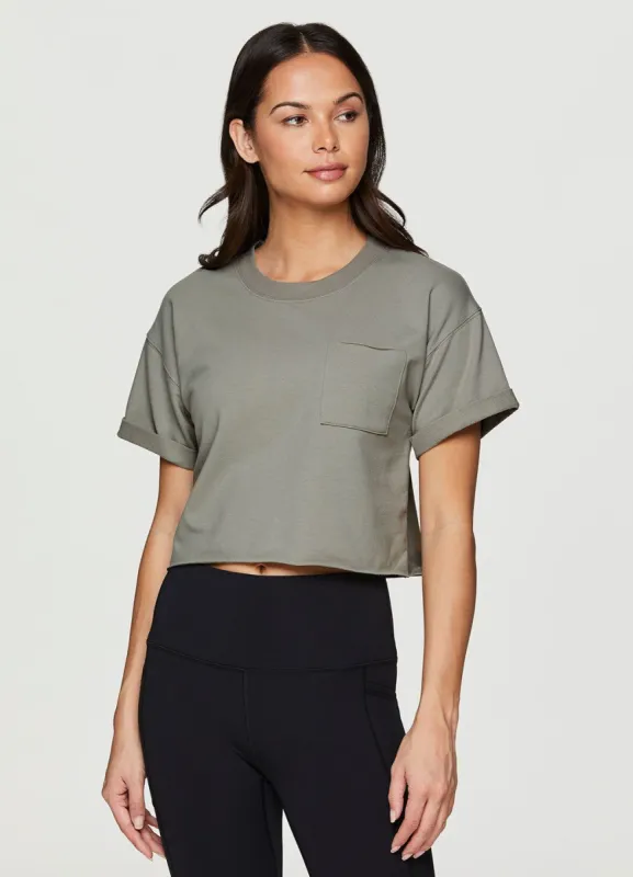 Organic Cotton Everyday Cropped Tee sold by RBX