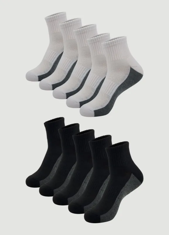 Men's 10-Pack Quarter Socks sold by RBX