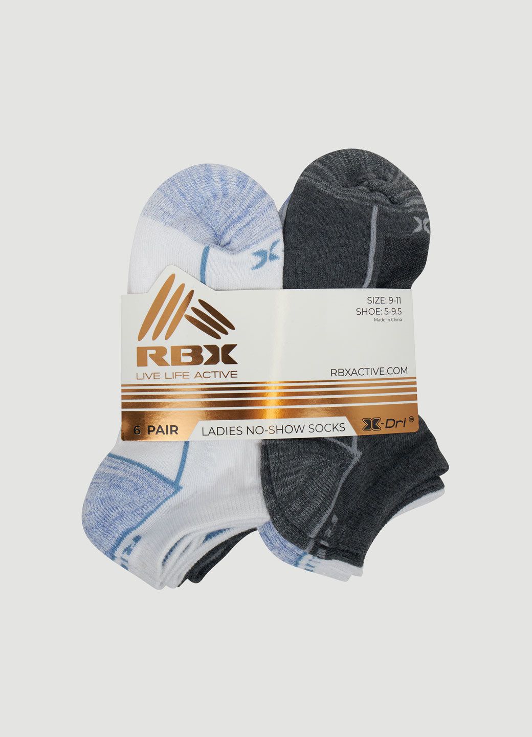 Women's 6-Pack No Show Heel Tab Socks sold by RBX product image thumbnail 5