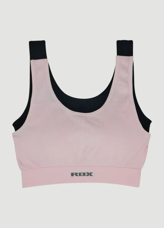 Rib Knit Bralette 2-Pack sold by RBX