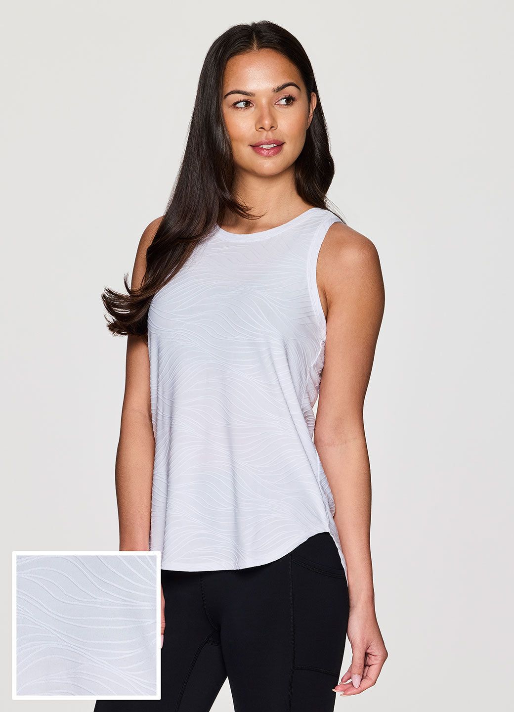 Breezy Textured Tank sold by RBX