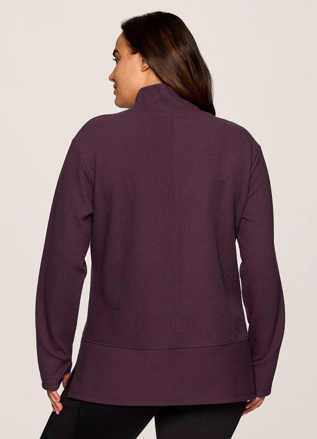 Plus Studio Jacquard Mock Neck Pullover sold by RBX product image thumbnail 2