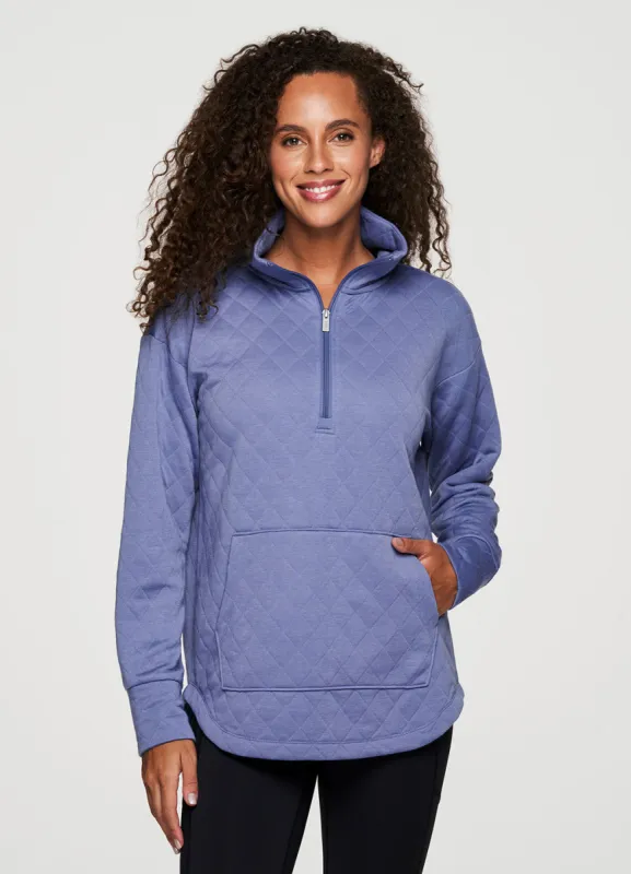 Birch Quilted 1/4 Zip Sweatshirt made by RBX