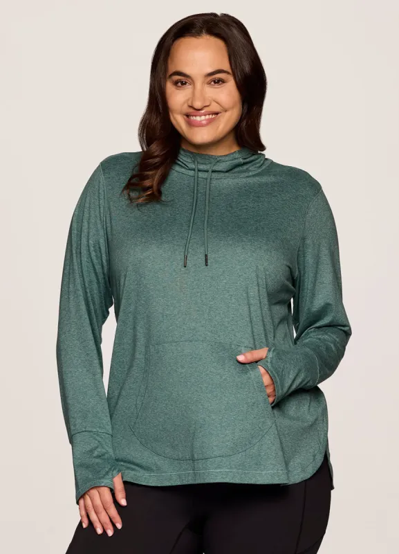 Plus Studio Breathe Super Soft Hoodie Tunic sold by RBX