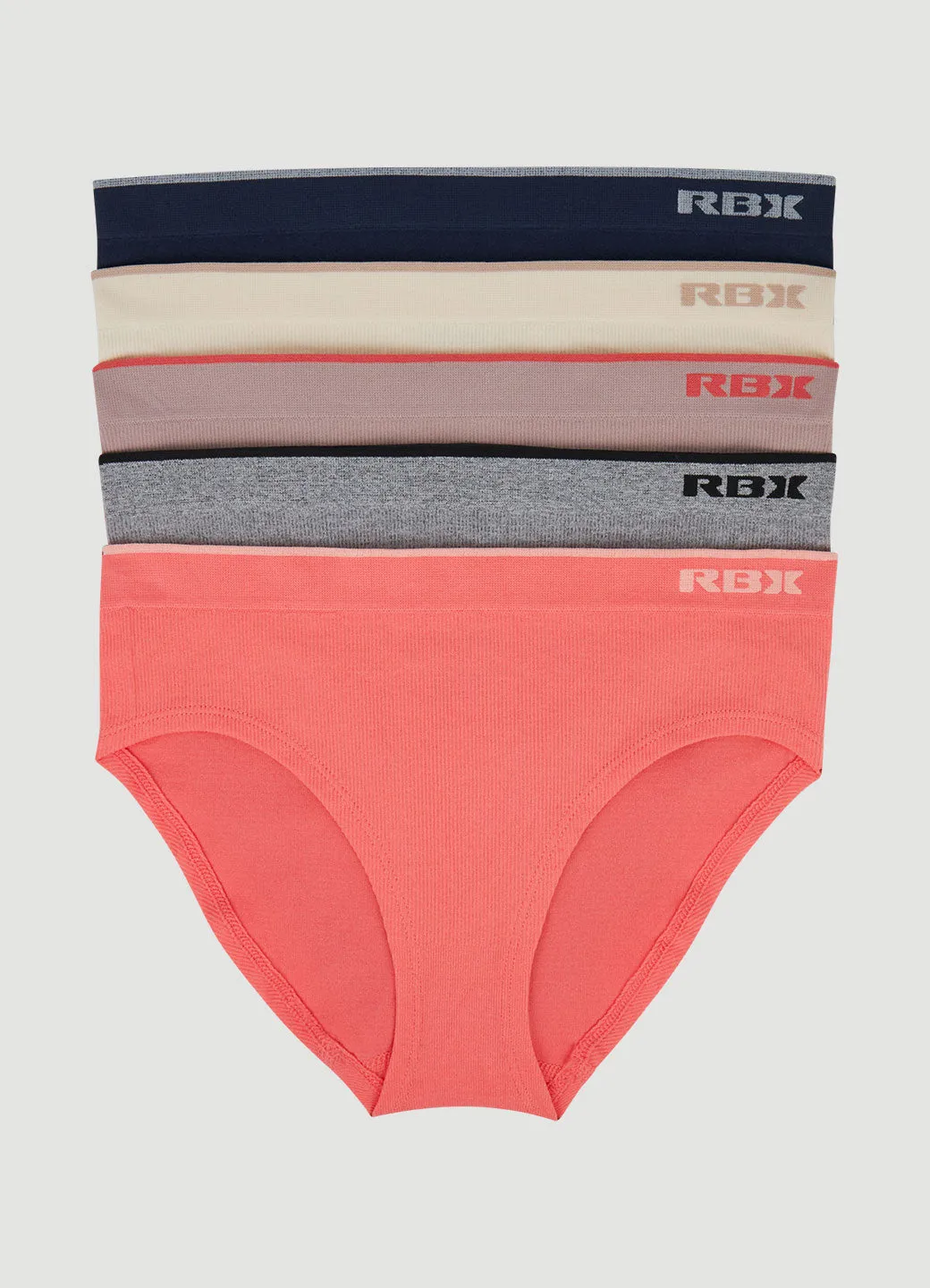 Seamless Ribbed Bikini 5-Pack sold by RBX