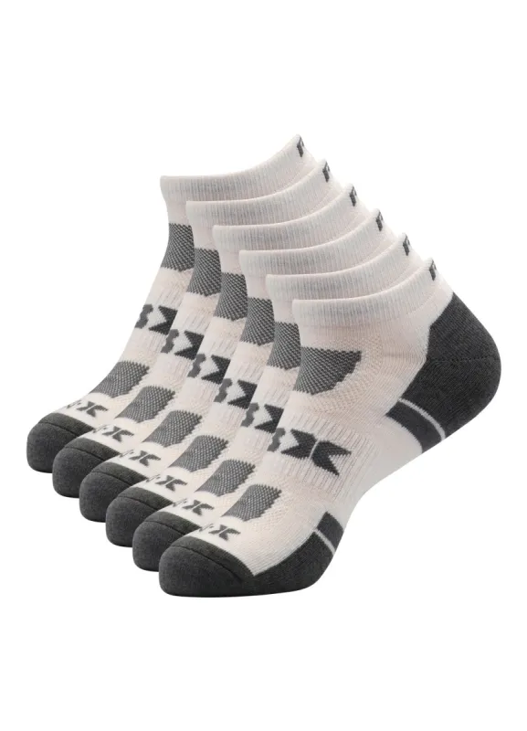 Men's 6-Pack White Low Cut Socks sold by RBX