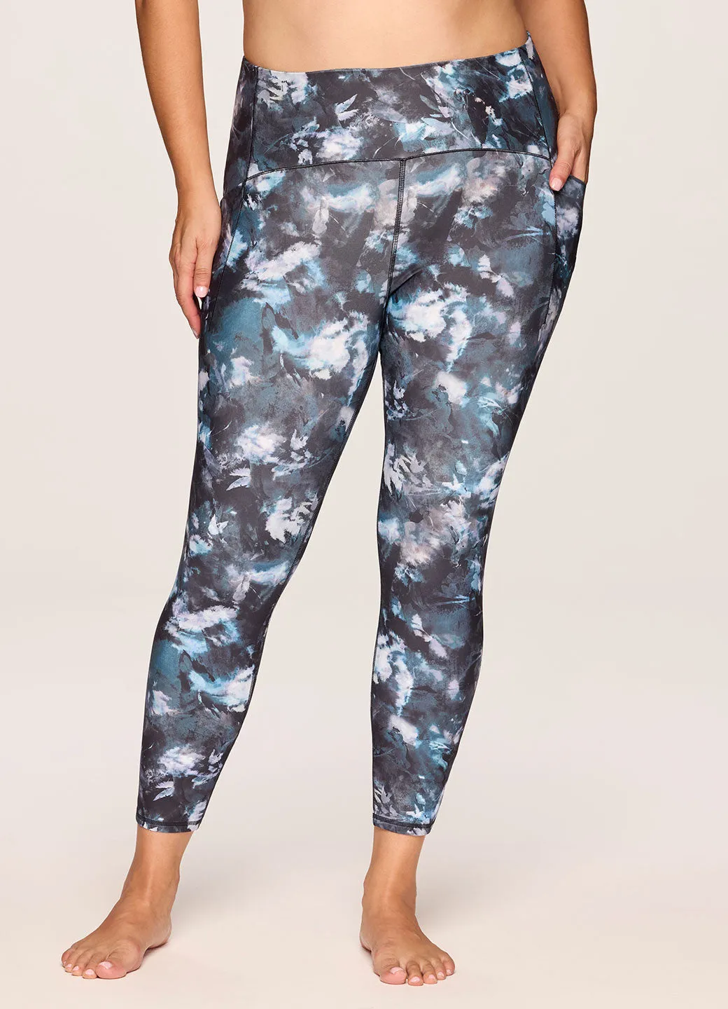 Plus Abstract Blooms Super Soft 7/8 Legging sold by RBX
