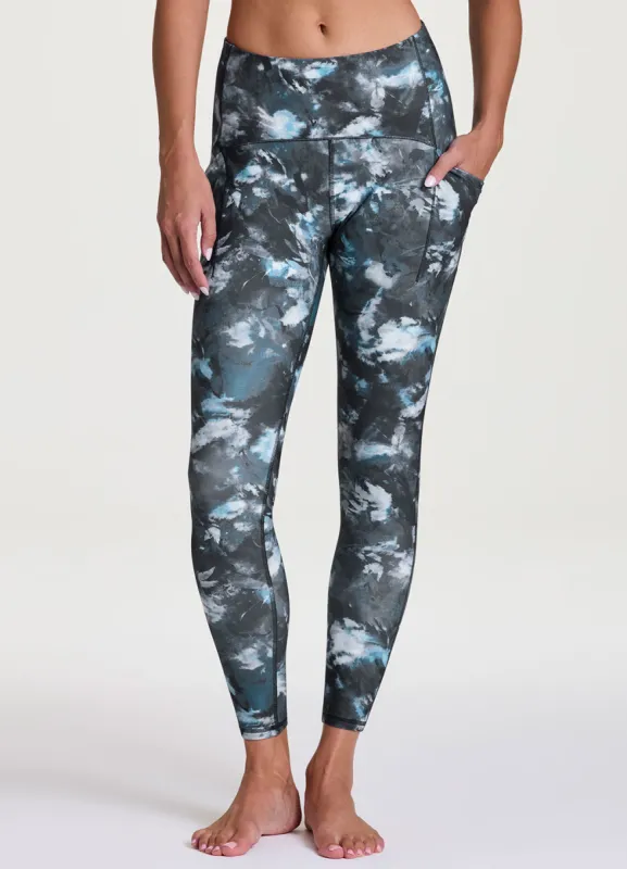 Abstract Blooms Tech Flex Legging sold by RBX