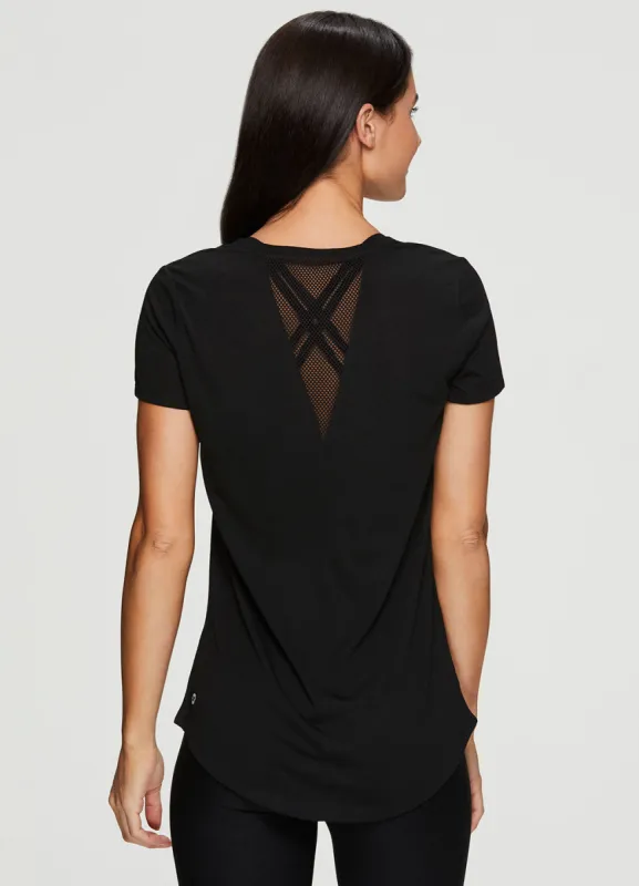 Studio Don't Look Back Mesh Tee Shirt sold by RBX