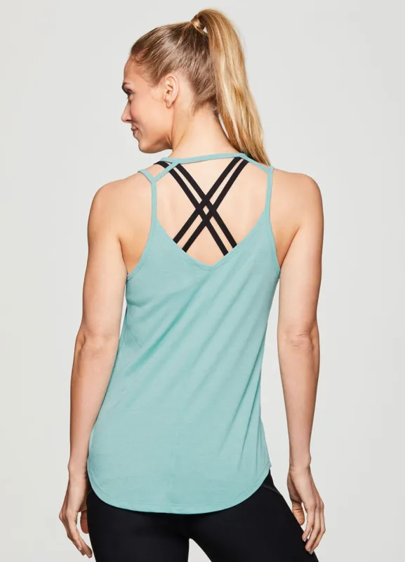 Studio Strappy Keyhole Back Tank sold by RBX
