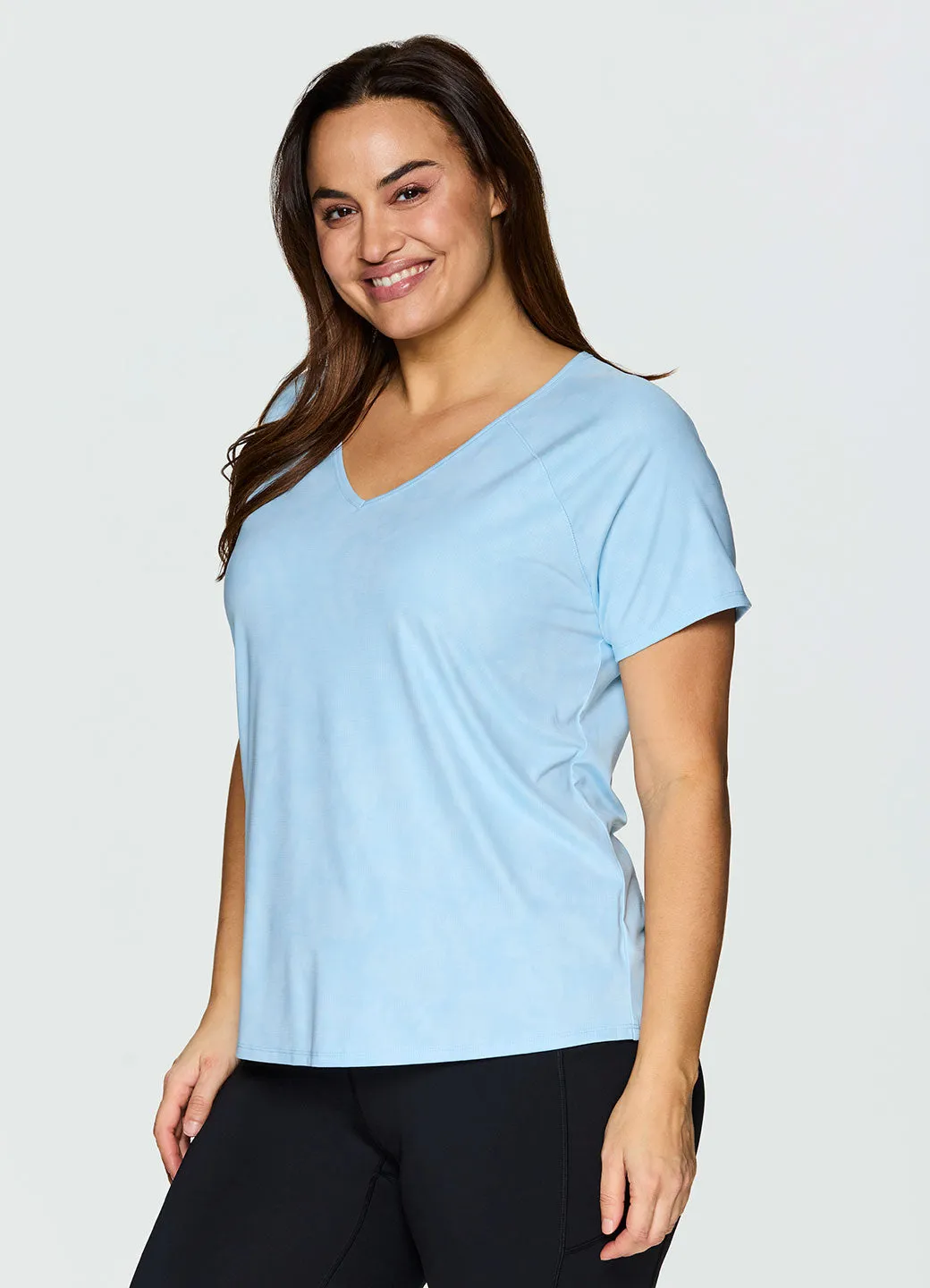 Plus Tonal Floral Super Soft Tee sold by RBX product image thumbnail 3