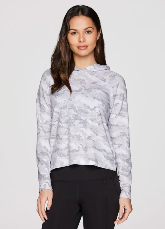 Camo Everyday Cropped Hoodie sold by RBX