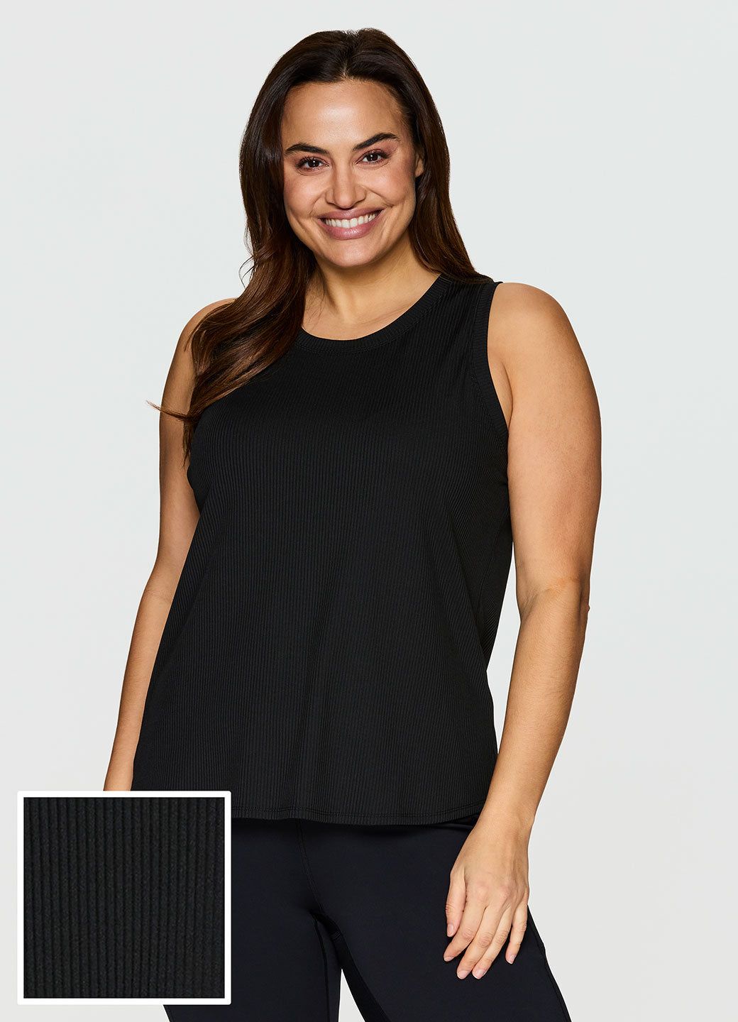 Plus Everyday Ribbed Tank sold by RBX