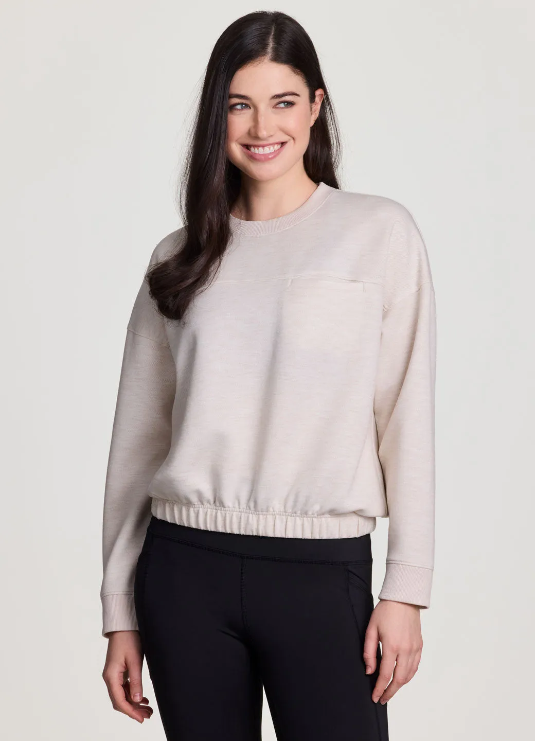LuxeSoft Banded Pullover sold by RBX
