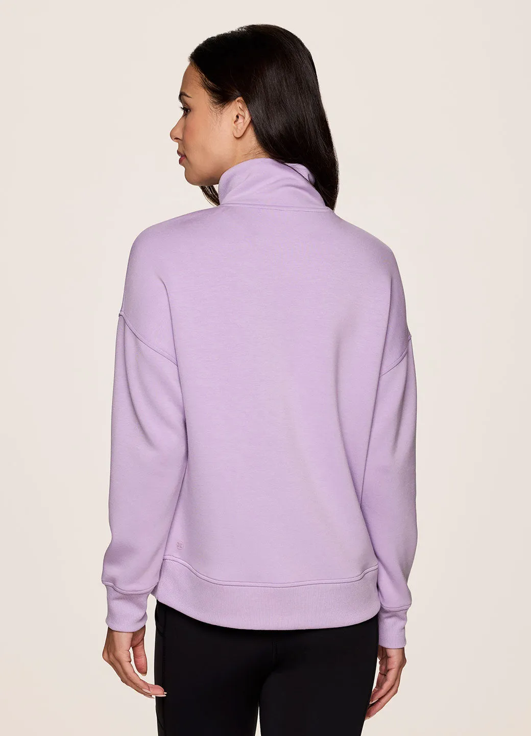 LuxeSoft Mock Neck Quarter Zip sold by RBX product image thumbnail 2