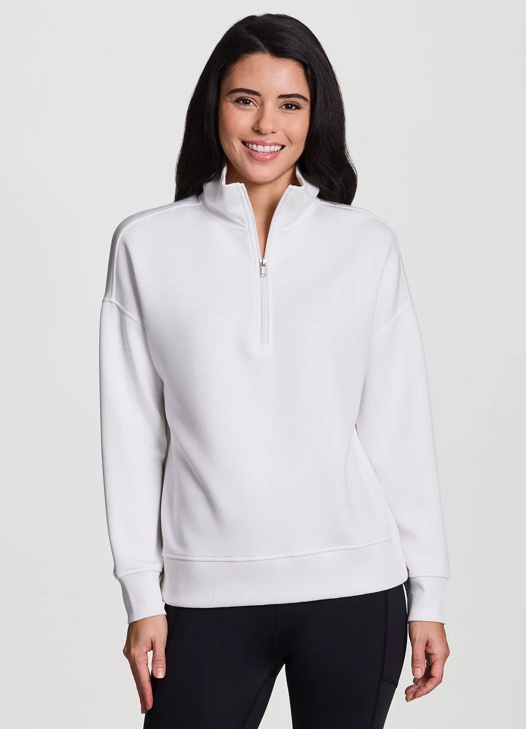 LuxeSoft Mock Neck Quarter Zip sold by RBX product image thumbnail 5