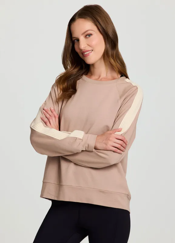 Cozy Day Pullover With Crochet Trim sold by RBX