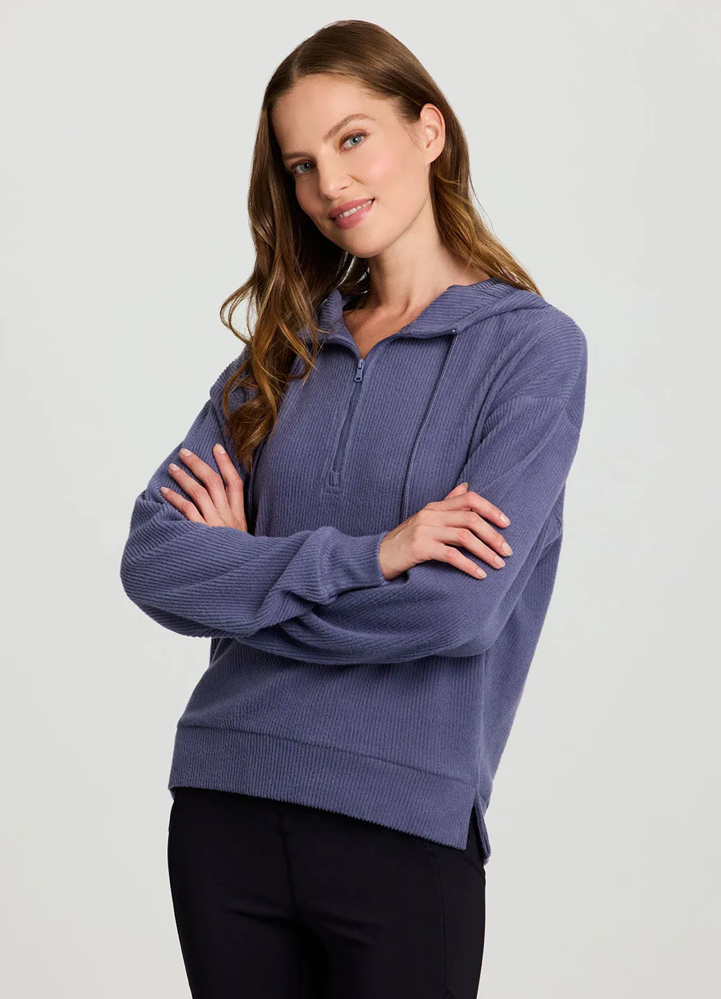 Laidback Ribbed Hoodie sold by RBX product image thumbnail 3