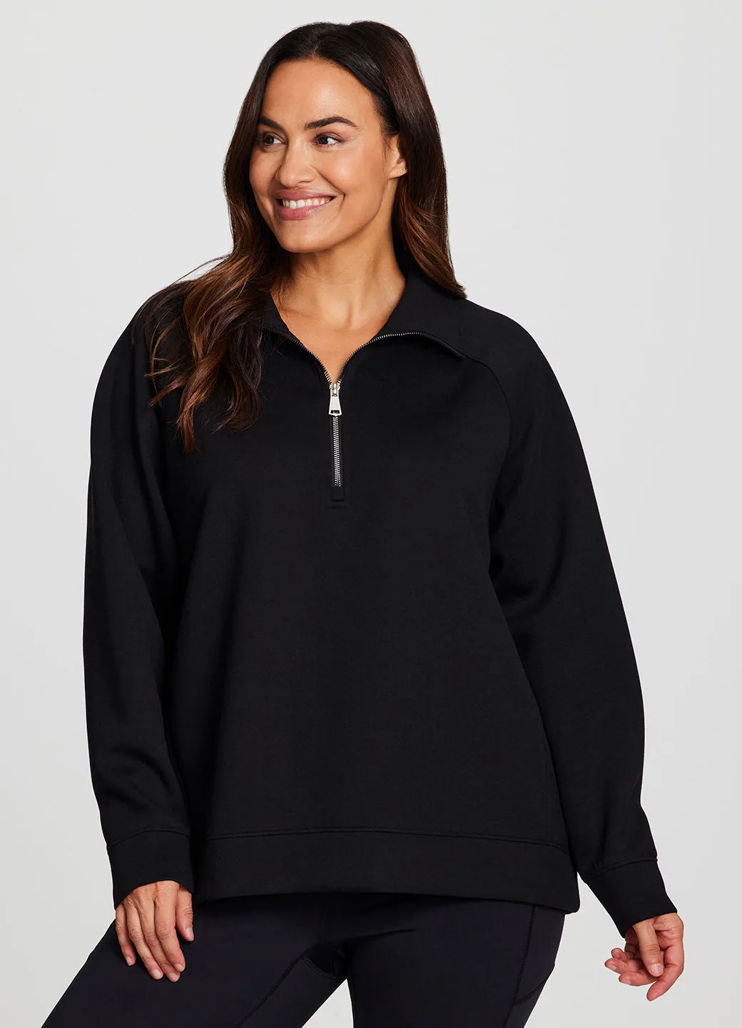 Plus LuxeSoft Oversized Half Zip Pullover sold by RBX product image thumbnail 5