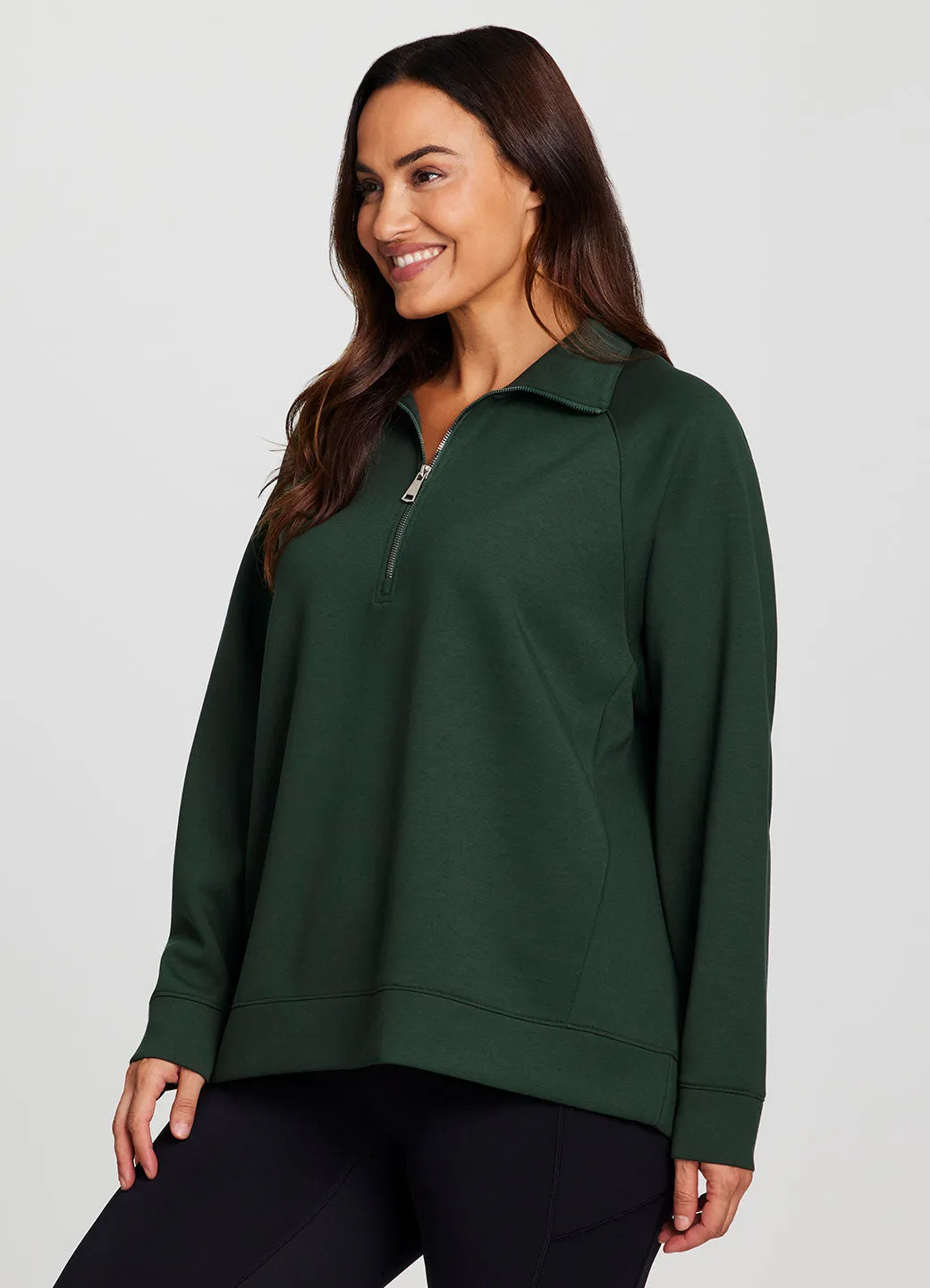 Plus LuxeSoft Oversized Half Zip Pullover sold by RBX product image thumbnail 3